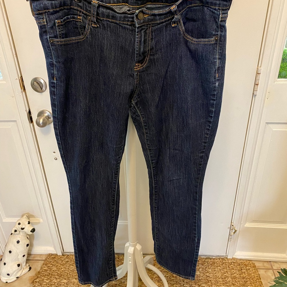 Old Navy Dark Wash Skinny Jeans 14